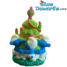 Schlumpfe mit Weihnachtsbaum  - Stopfe Schlumpf -  (BIP Holland, +/- 8cm)