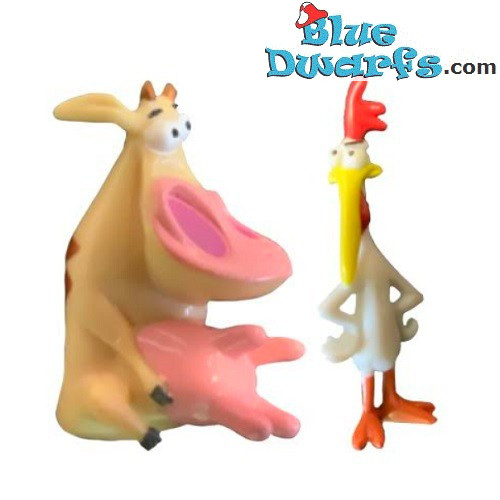 Cow & Chicken Spielset – Nickelodeon – Mini-Figuren – 4,5 cm