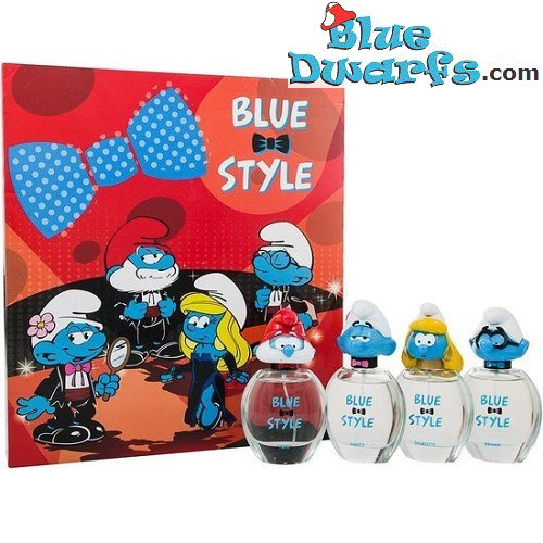 4x smurfen Eau de Toilette Giftset in doos (50 ML)