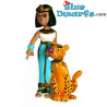 Cleopatra met haar panter -   Asterix en Obelix Plastoy (+/- 7 cm)