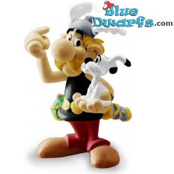 Asterix con Idefix - Asterix y Obelix figura - Plastoy - 6 cm