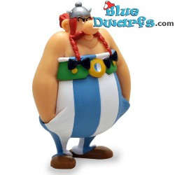 Obelix boos en met handen in zijn zakken -  Asterix en Obelix - Plastoy - 9 cm
