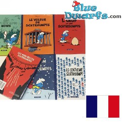 6x Smurf comic book "Les schtroumpfs" French language (+/- 14x10cm)