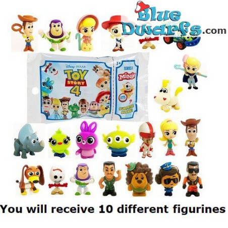 10x Toy Story4  figurines playset (+/- 4cm) RANDOMLY SELECTED
