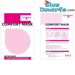 Masque de confort premium des Schtroumpfs MEDIUM femme/ Pink Ribbon