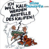 Estatua de Iznogoud - texto: Ich will kalif werden - Plastoy - 2019