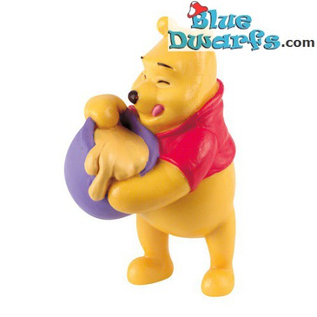 Winnie Puuh - Disney Spielfigur - Winnie the Pooh mit Honig - 7cm