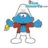 Schilder Smurf - Mc Donalds figuurtje (2018 / +/- 7 cm)