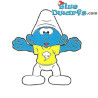 Driftige Smurf - Mc Donalds figuurtje (2018 / +/- 7 cm)