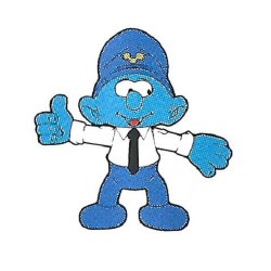 Piloot Smurf - Mc Donalds figuurtje (2018 / +/- 7 cm)