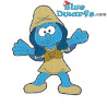 Smurflily with braids - Mc Donalds figurine (2018 / +/- 7 cm)