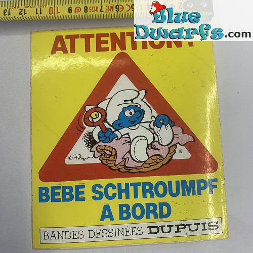 1 x producto los pitufos - Bebe schtroumpf sticker