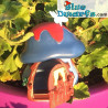 49013: Cottage blue/red