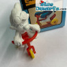 40203: Dreiradfahrer Schlumpf  - SUPER SCHLUMPF SMURF!! -  (Super schlumpf/ MIB) - Schleich - 5,5cm