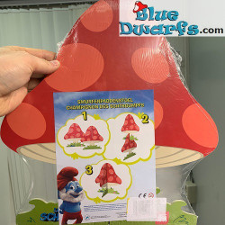 Smurfen Delhaize Display paddestoel - 2011 - 34x33cm