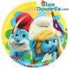 8 x Smurfin & Grote Smurf Feestborden - Smurfen Verjaardagsartikelen - 23 cm