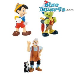 Pinocchio Spielset - Bullyland  - 3 Spielfiguren - Disney - 5-7cm