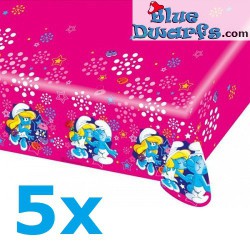 5x Table cover smurfette  -...
