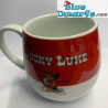 Mug en porcelaine Lucky Luke 0,42L – Avec Rantanplan qui se gratte – Plus rapide que son ombre