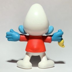 Schilder Smurf - Mc Donalds figuurtje (2018 / +/- 7 cm)