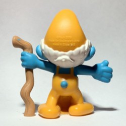 Grandpa Smurf - Mc Donalds figurine (2018 / +/- 7 cm)