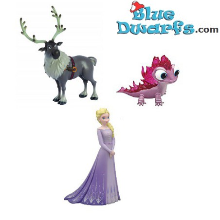 Frozen playset with Elza, Sven & Salamander(Bullyland, 4-10cm)