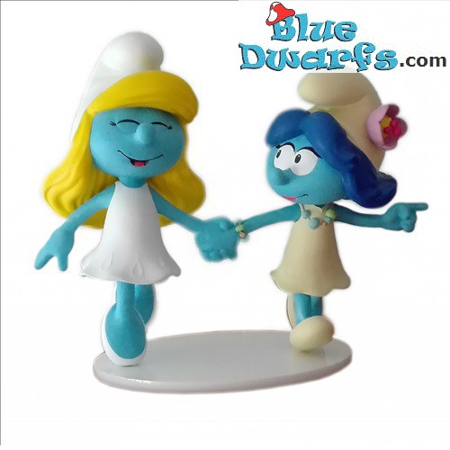 Smurfblossom & Smurfette duo statue  Limited Edition (2018/ +/- 28 cm)
