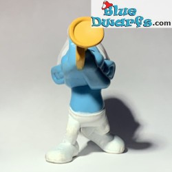 Trumpeter Smurf - Movie Figurine toy - Mc Donalds Happy Meal - 2013 - 8cm