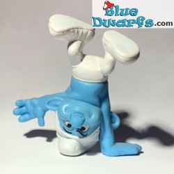 Potige Smurf handstand - Speelfiguurtje - Mc Donalds Happy Meal - 2013 - 8cm