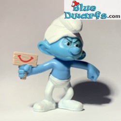 Grouchy Smurf - Movie Figurine toy - Mc Donalds Happy Meal - 2013 - 8cm
