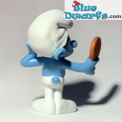 Vanity Smurf with mirror - Movie Figurine toy - Mc Donalds Happy Meal - 2011 - 8cm