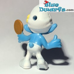 Vanity Smurf with mirror - Movie Figurine toy - Mc Donalds Happy Meal - 2013 - 8cm