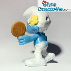 Vanity Smurf with mirror - Movie Figurine toy - Mc Donalds Happy Meal - 2013 - 8cm