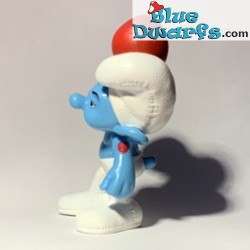 Potige Smurf als gewichtheffer -  Speelfiguurtje - Mc Donalds Happy Meal - 2011 - 8cm
