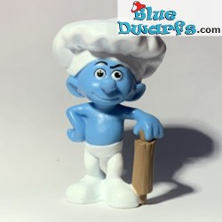 Headcook Smurf with rolling pin - Figurine - Mc Donalds Happy Meal - 2011 - 8cm