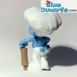 Schtroumpf patissier avec rouleau à pâtisserie - Figurine - Mc Donalds Happy Meal - 2011 - 8cm