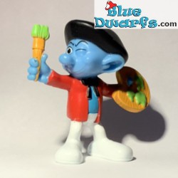 Puffo pittore - Figura di puffo - Mc Donalds Happy Meal - 2011 - 8cm
