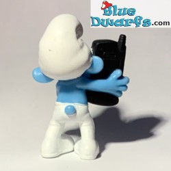 Brainy Smurf with telephone - Figurine - Mc Donalds Happy Meal - 2011 - 8cm