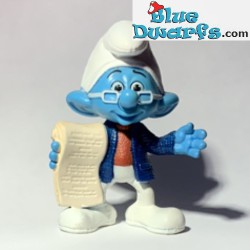 Story tell smurf / Narrator- Movie Figurine toy - Mc Donalds Happy Meal - 2013 - 8cm