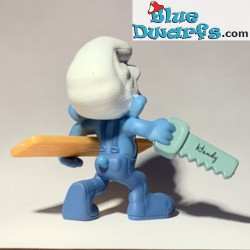 Puffo Meccanico - Figura di puffo - Mc Donalds Happy Meal - 2011 - 8cm