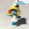 Schlumpfine mit Blume - Spielfigur - Mc Donalds Happy Meal - 2011 - 8cm