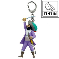 porte-clé Tintin Chevalier Haddock Moulinsart +/- 10,5 cm