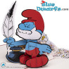 3D Pop-up Kaart - Grote smurf met veer en inktpot - 150 × 200 mm