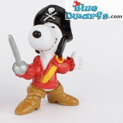 1x peanuts - Snoopy Piraat - speelfiguurtje Schleich -6cm