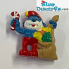 51903: Papa Smurf with Christmas sack ZWEIFEL +/- 4cm - Schleich - 5,5cm