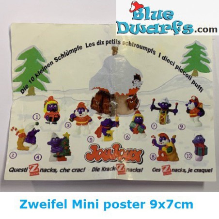 Christmas mini poster ZWEIFEL +/- 9x7cm - Schleich - 5,5cm