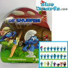 Sammelalbum mit 24 Schlumpfe -  2017 Plus Supermarket (mini , +/- 3cm)