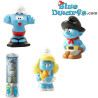 Smurfen badspeeltjes - Badspeelgoed - Flexibel rubber - Plastoy - 6cm