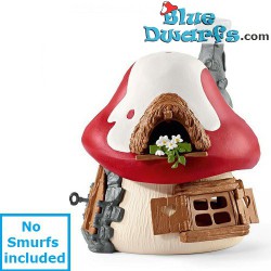 20803: Smurf Playhouse - Schleich Mushroom House - 19 cm tall