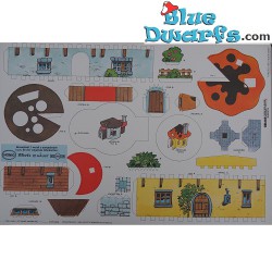 1 x producto los pitufos (5 Do it your self smurf houses from the 80's/ 60x40cm)